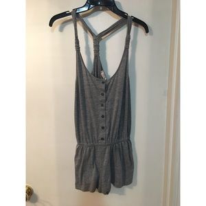 Grey Racerback Romper